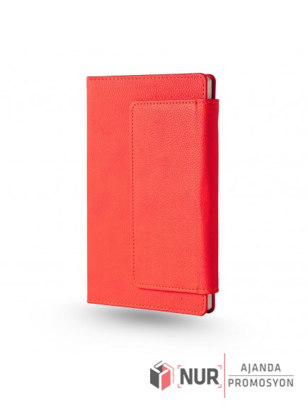 ULUBAT - Mıknatıslı Termo Deri Kapaklı Cepli Tarihsiz Çizgili Defter